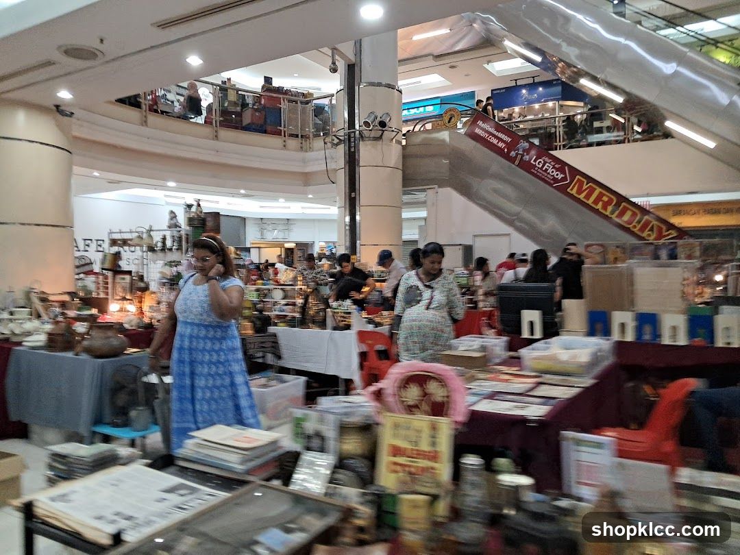 Indoor Market Stall with Various Items