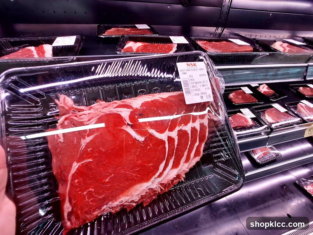 Packaged Beef Slices
