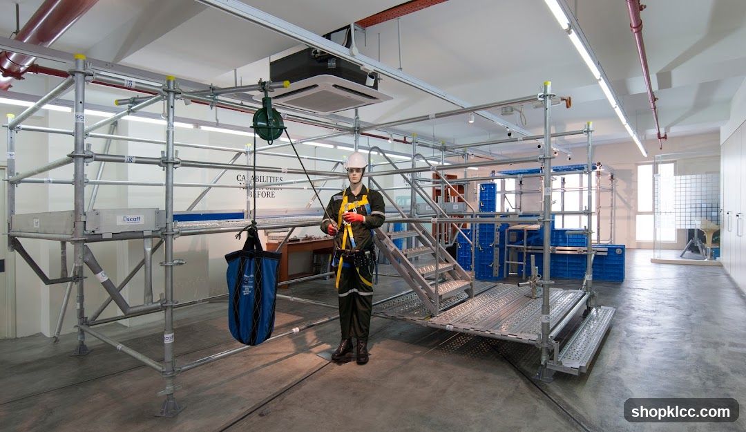 Scaffolding and Safety Equipment Display