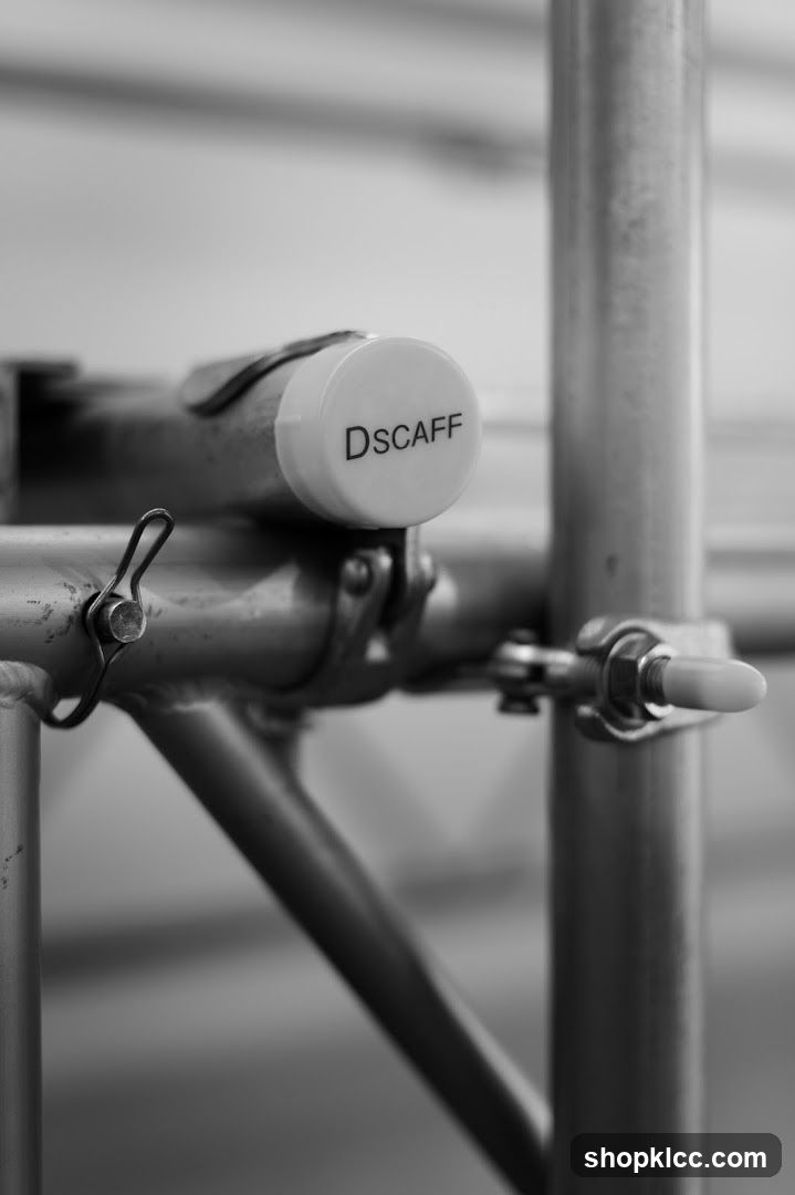 Scaffolding component with label