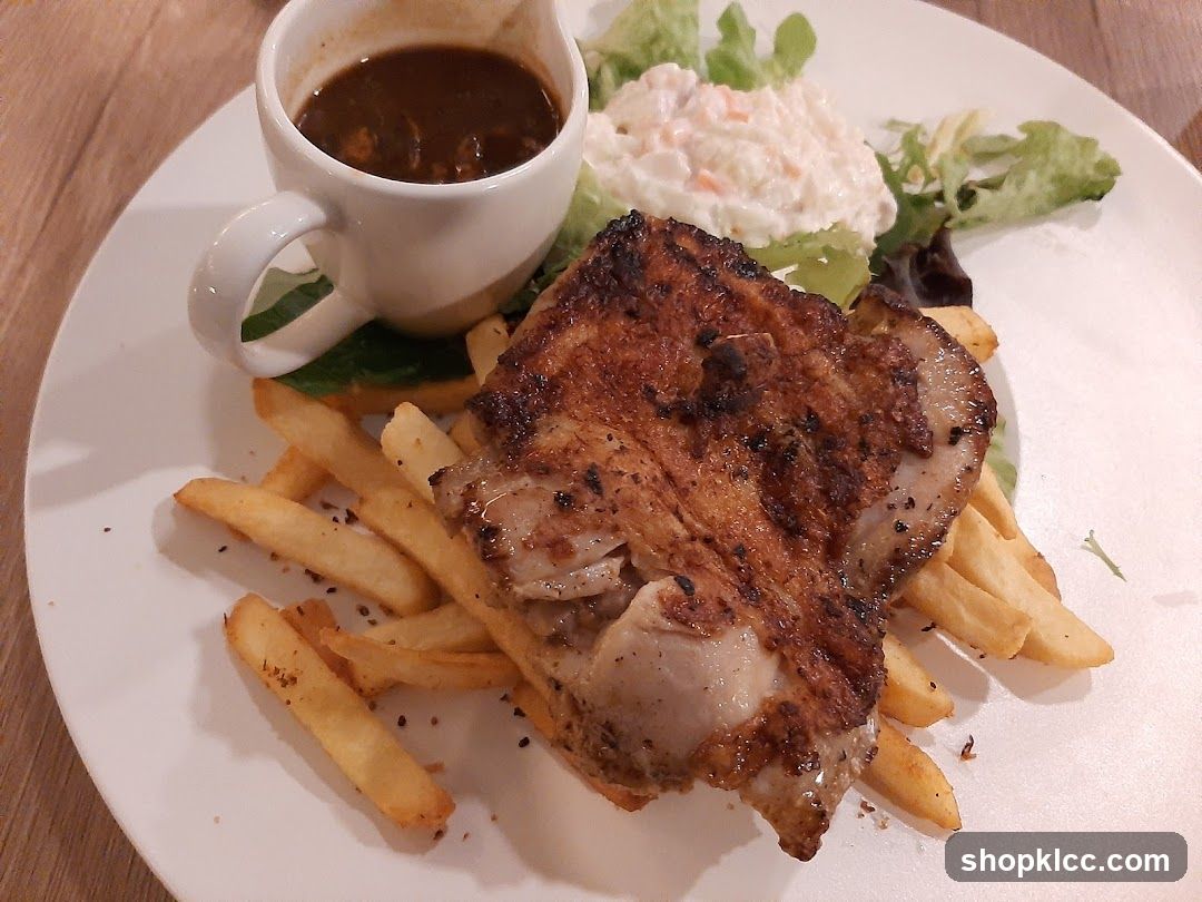 Grilled Chicken Chop with Fries