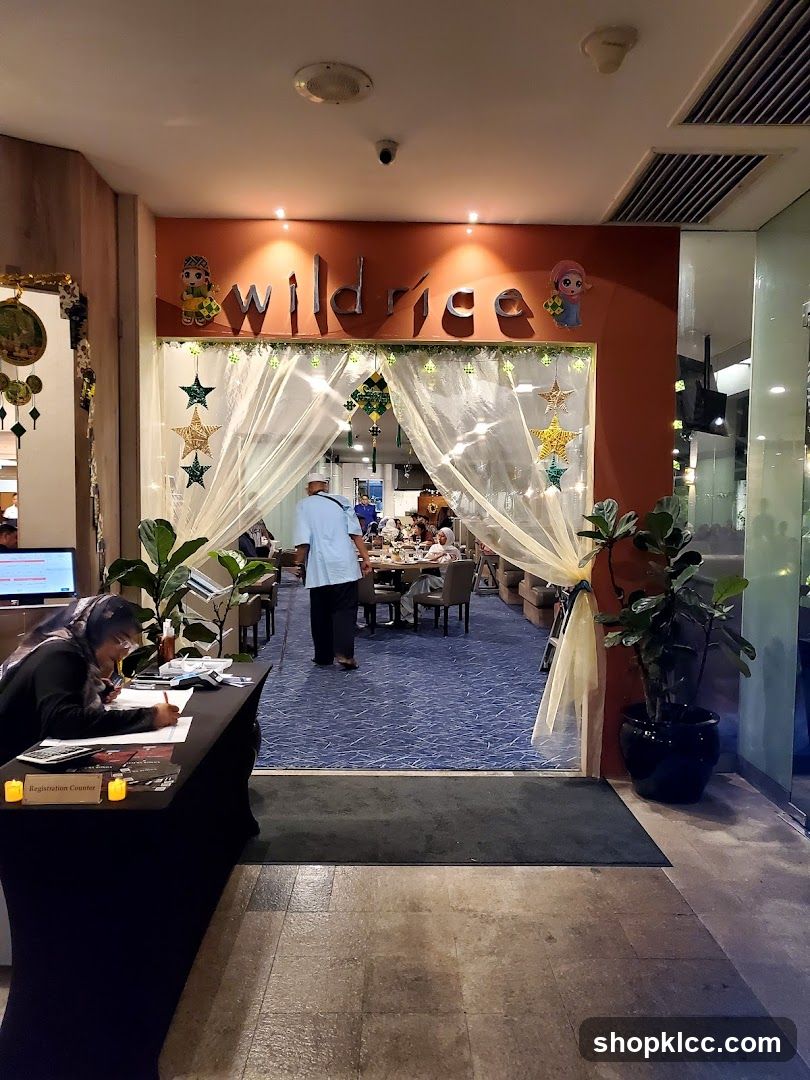 Restaurant Interior with Registration Desk