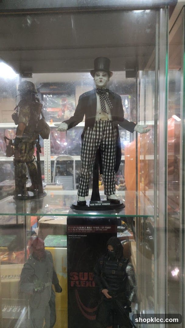 Action Figures in Display Case