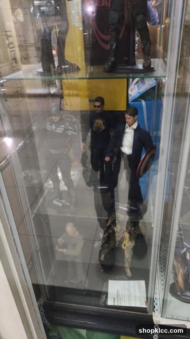 Display Case with Action Figures