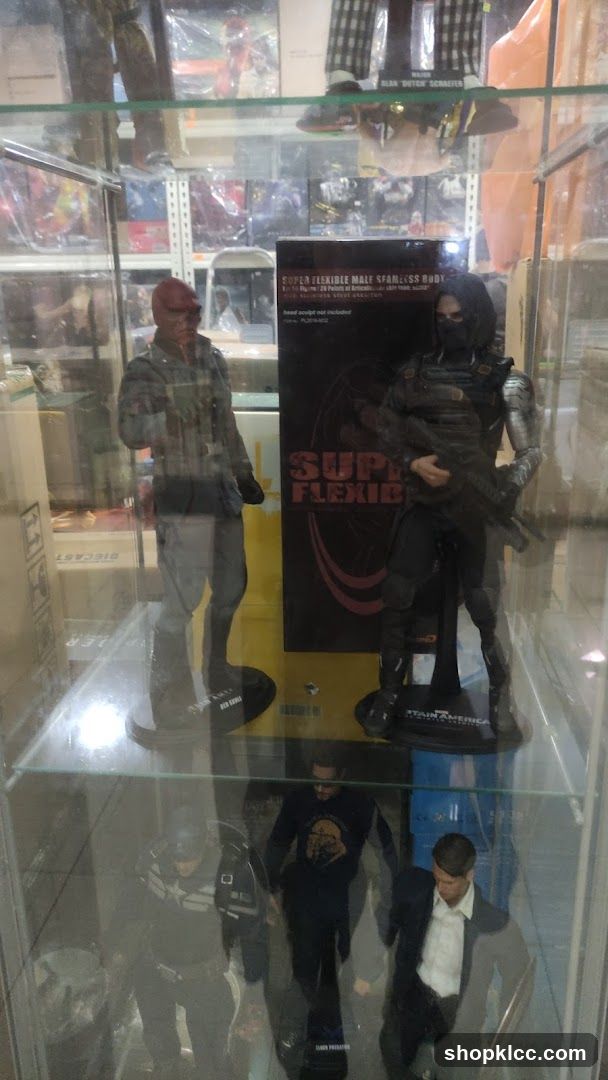 Action Figures in Display Case