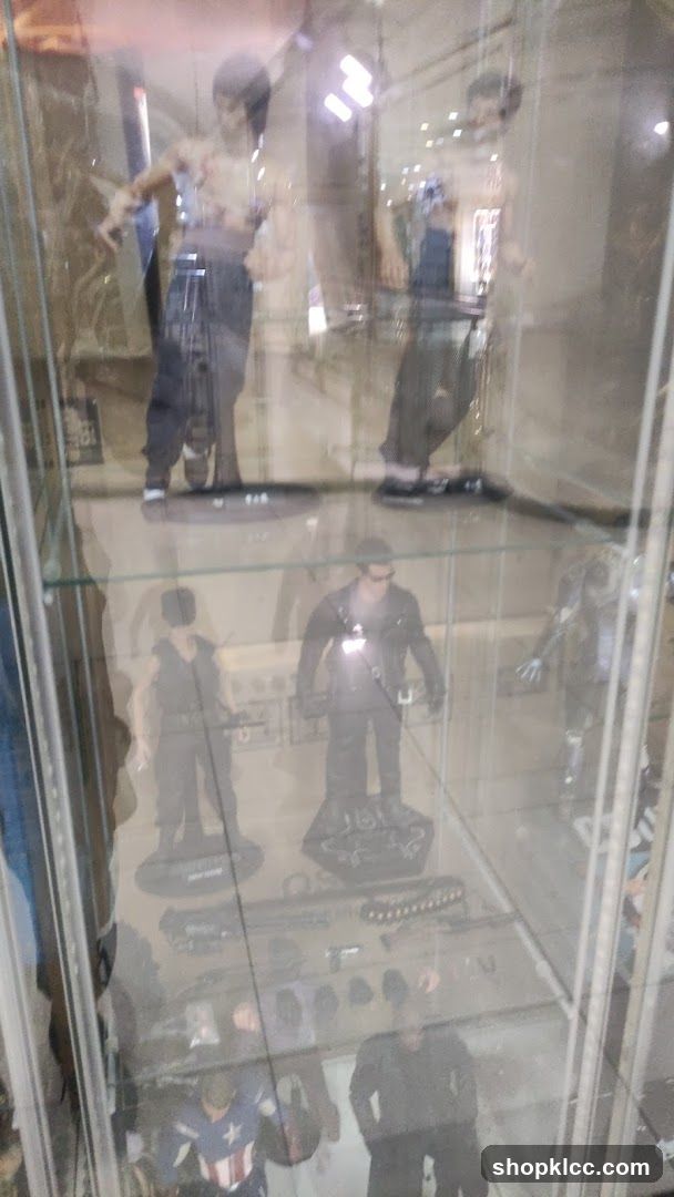 Display Case with Action Figures