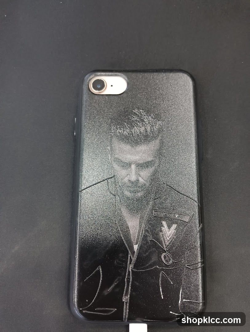 Phone Case with Engraved Portrait