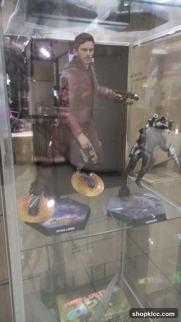Action Figures in Display Case
