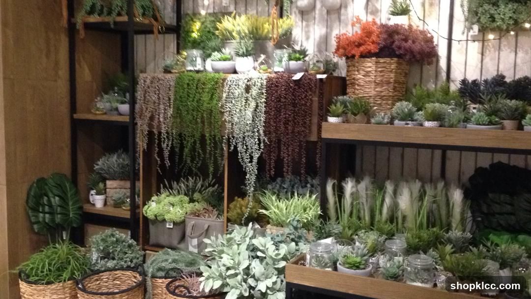 Assortment of artificial plants