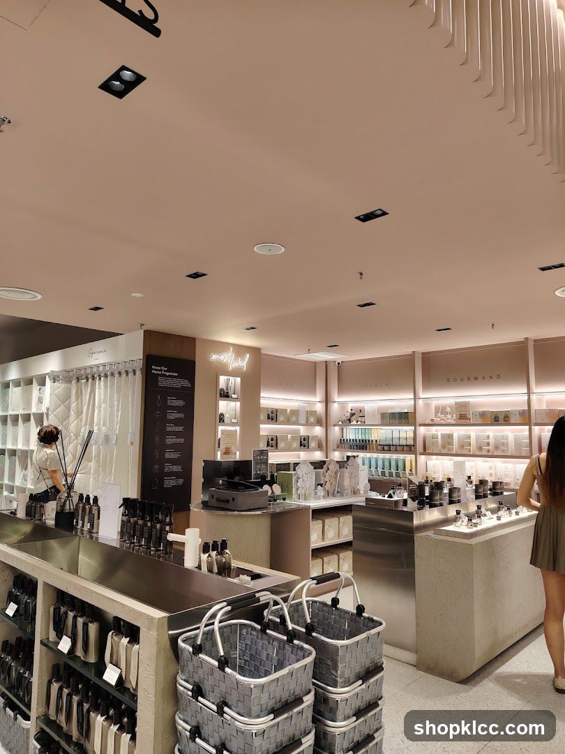 Store Interior with Fragrance Products