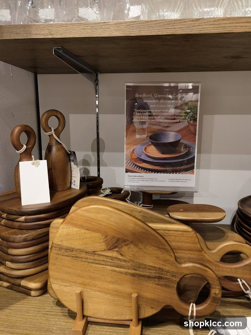 Wooden Dinnerware Display