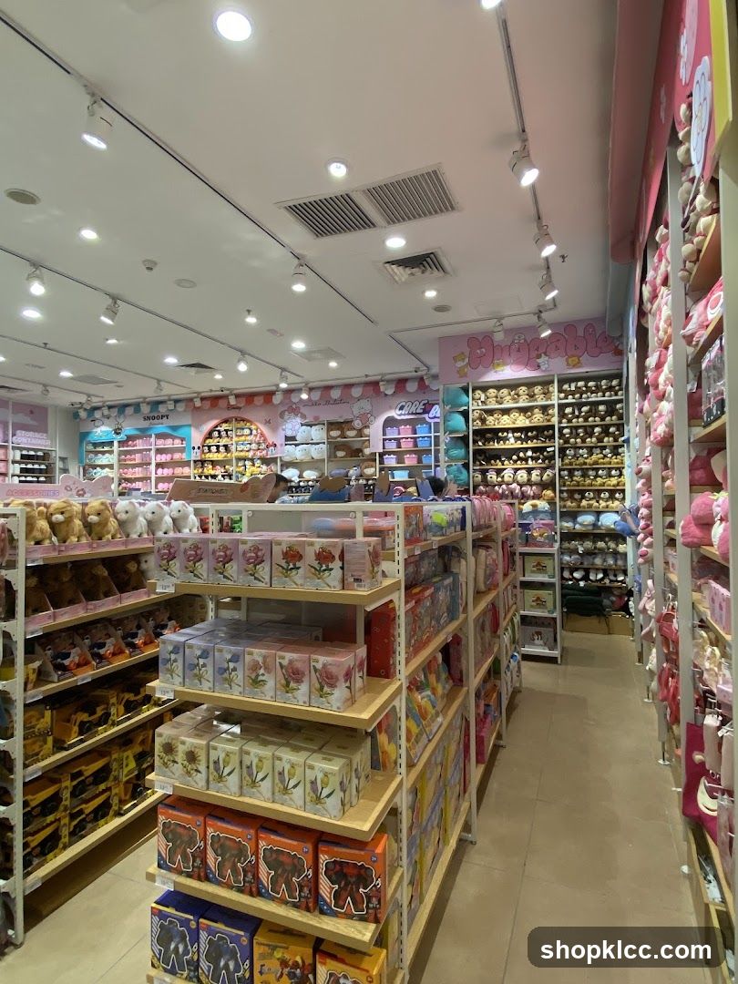 Store Interior with Plush Toys and Merchandise
