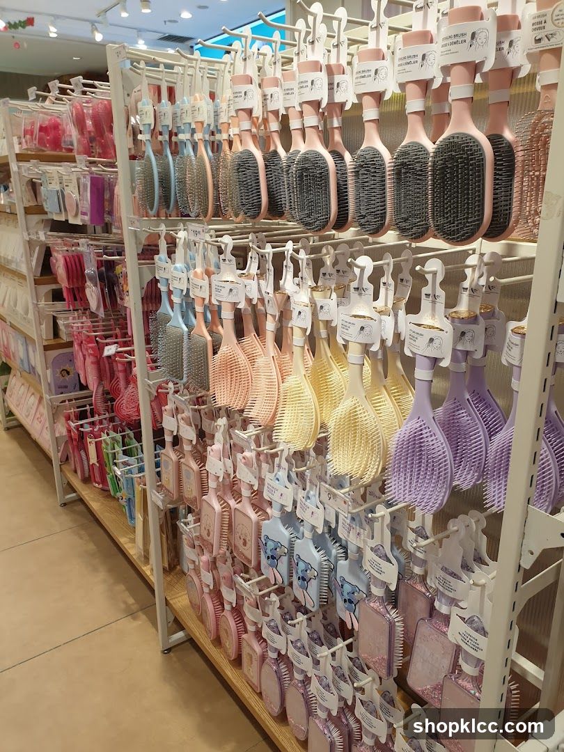 Hair Brushes and Accessories Display