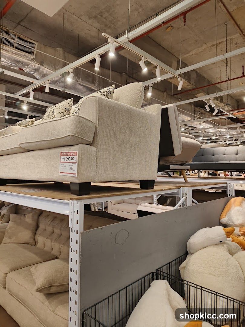 Sofa Display in a Store