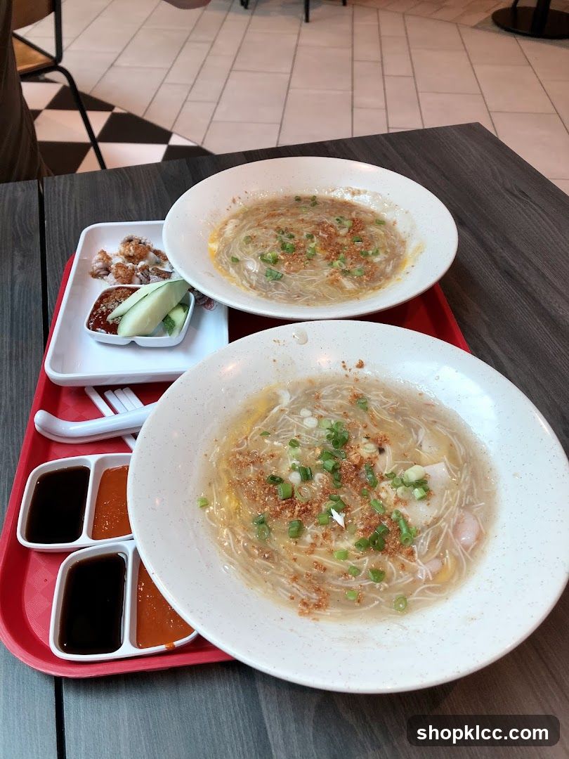 Noodle Soup and Appetizer
