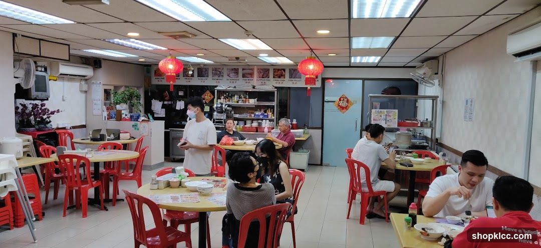 Restaurant Interior with Diners