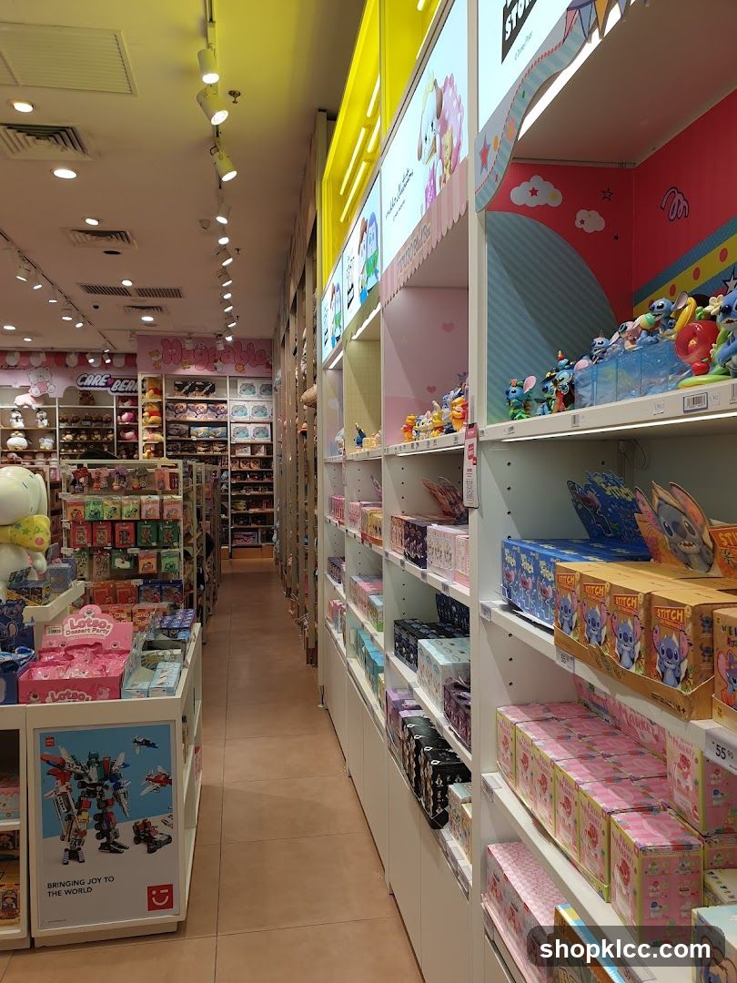 Store aisle with merchandise