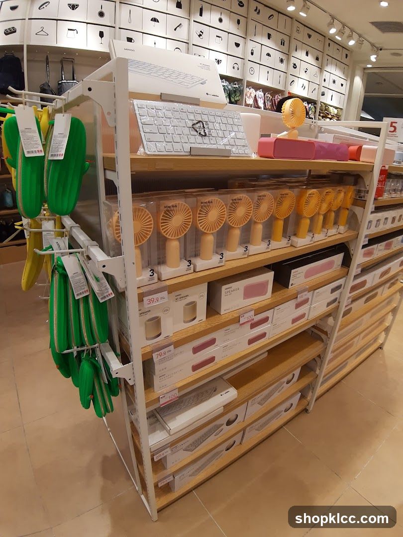 Store Display with Electronics and Accessories
