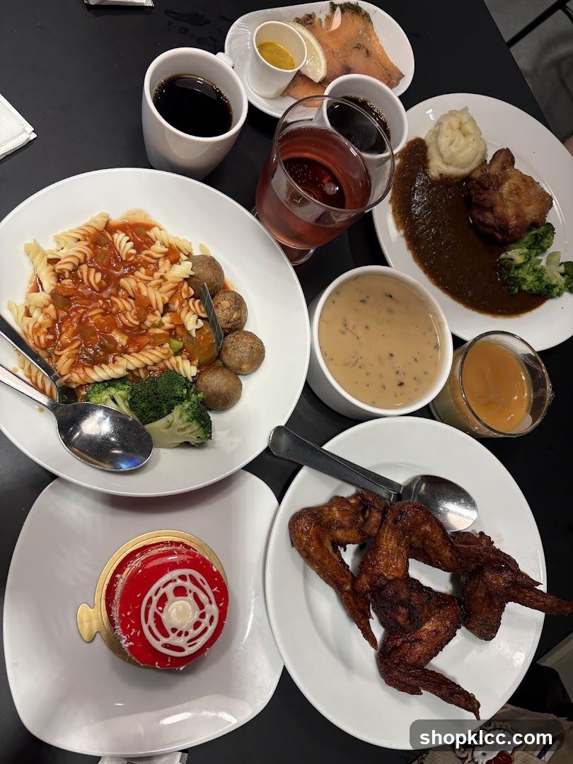 Assortment of Food and Drinks
