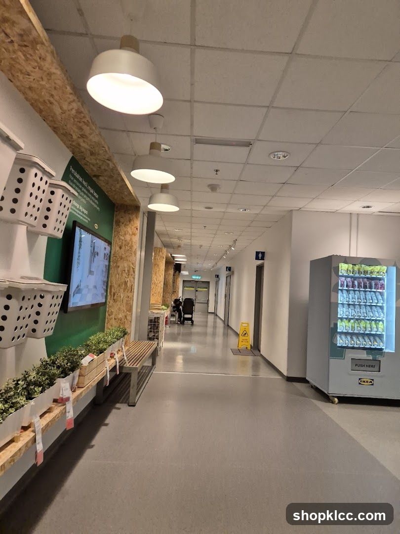 Hallway with Vending Machine and Display