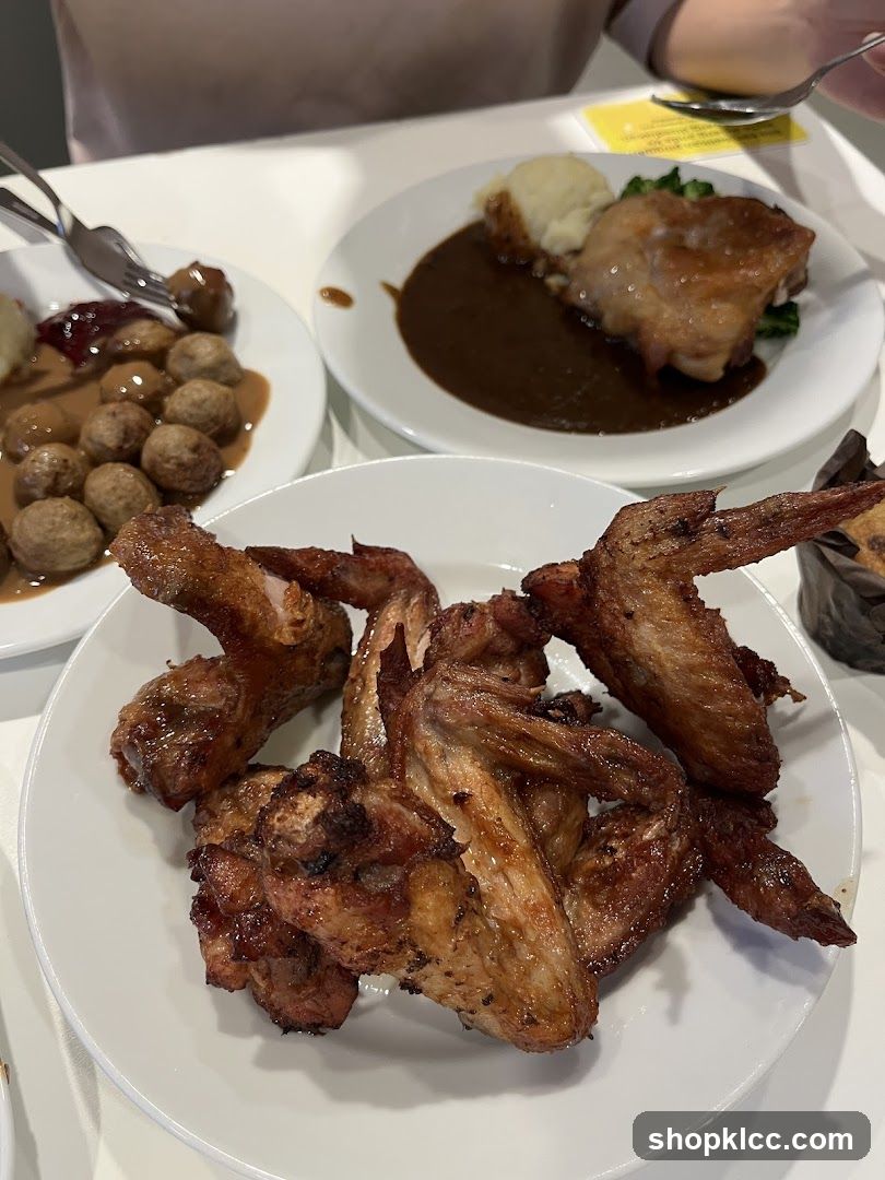 Chicken Wings and Meatballs