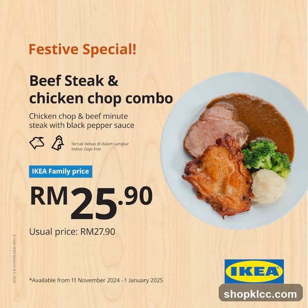 Festive Special: Beef Steak & Chicken Chop Combo