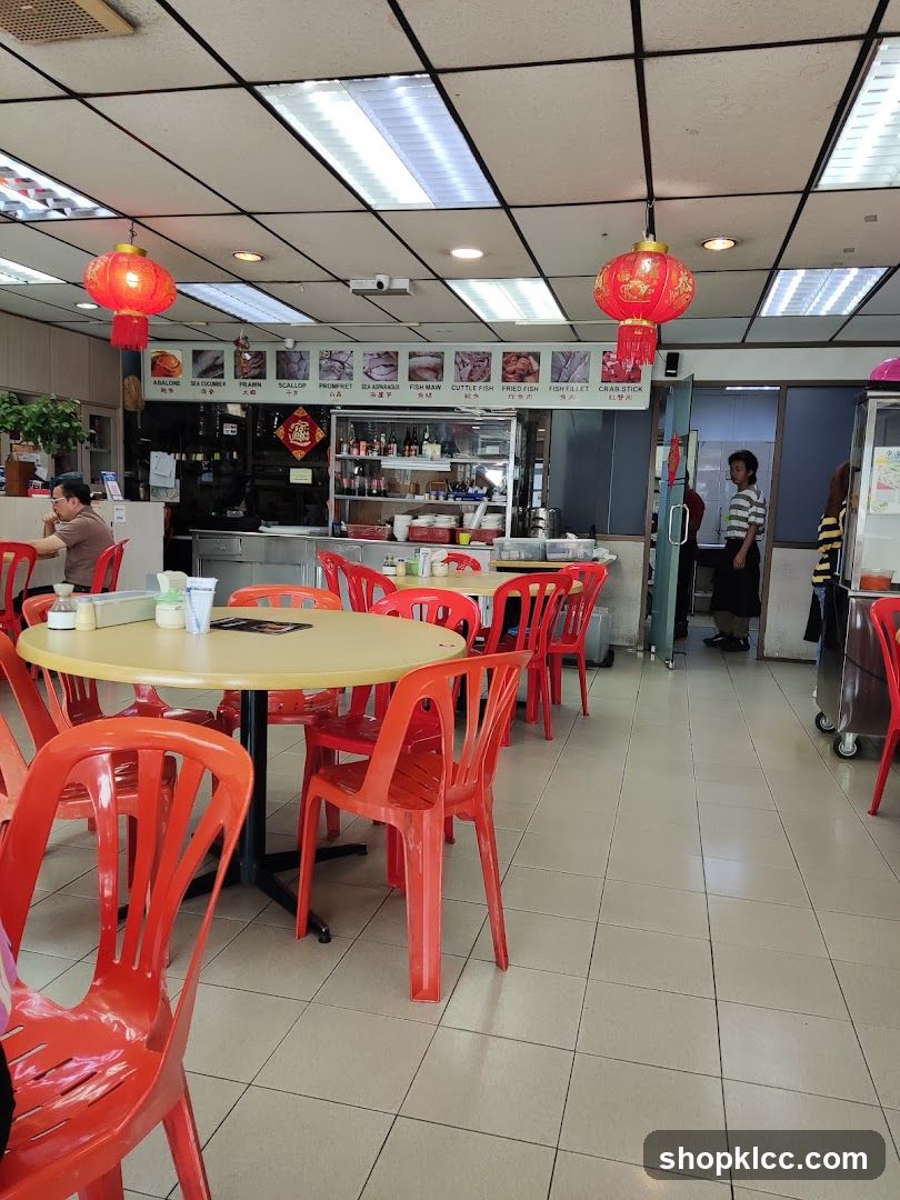 Restaurant Interior with Seafood Display