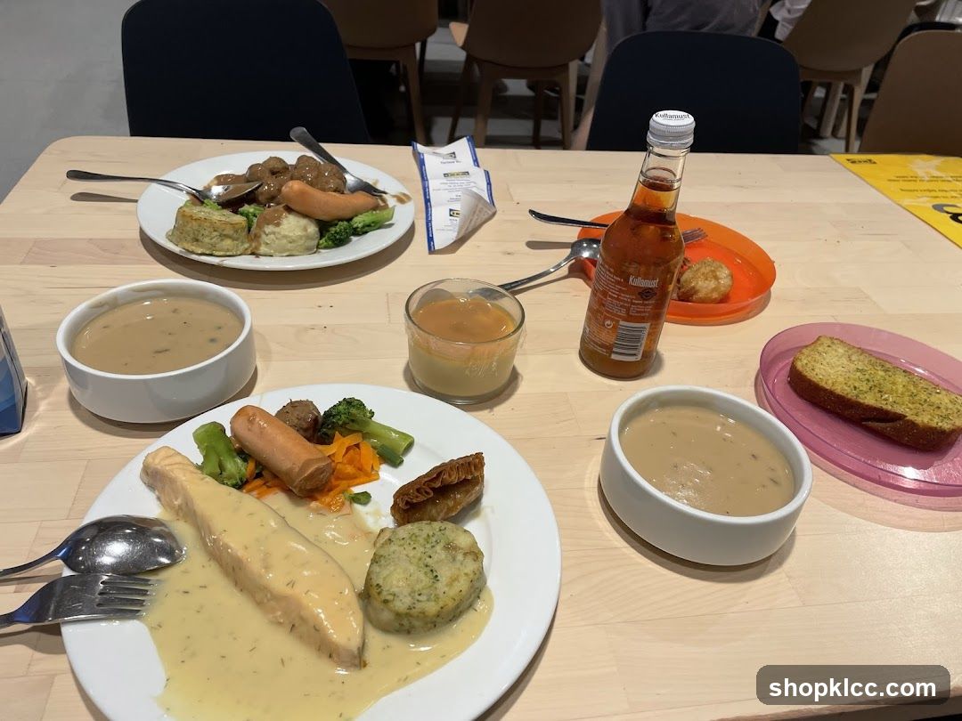 Food on a table