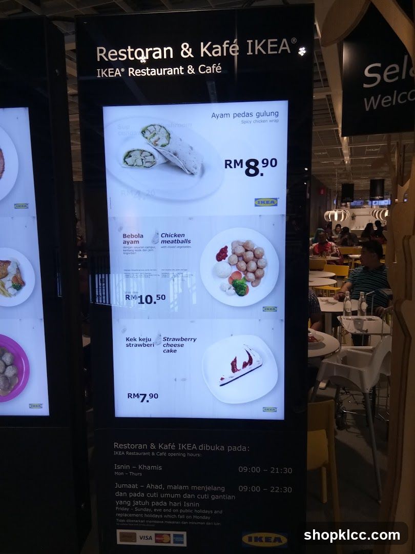 IKEA Restaurant & Café Menu