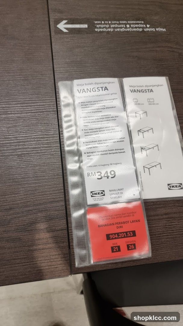 IKEA VANGSTA Extendable Table