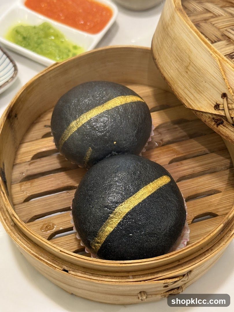 Black Buns with Gold Stripe