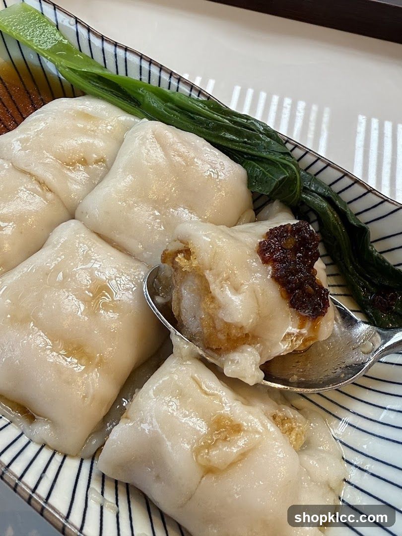 Steamed Rice Rolls with Toppings