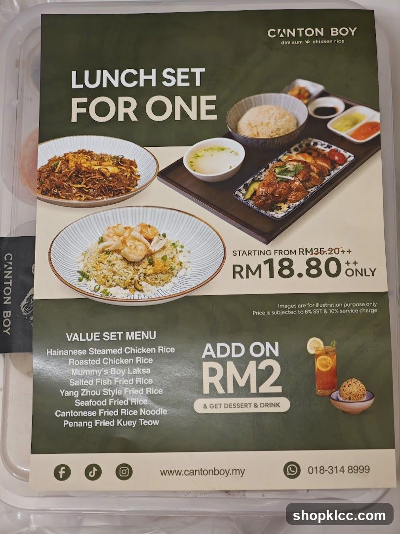Lunch Set For One