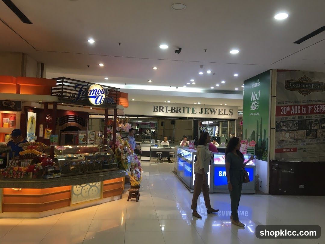 Mall Interior with Shops