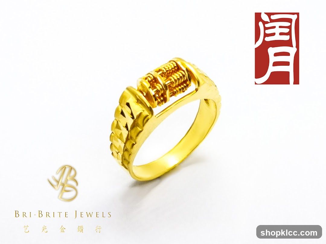 Gold Abacus Ring
