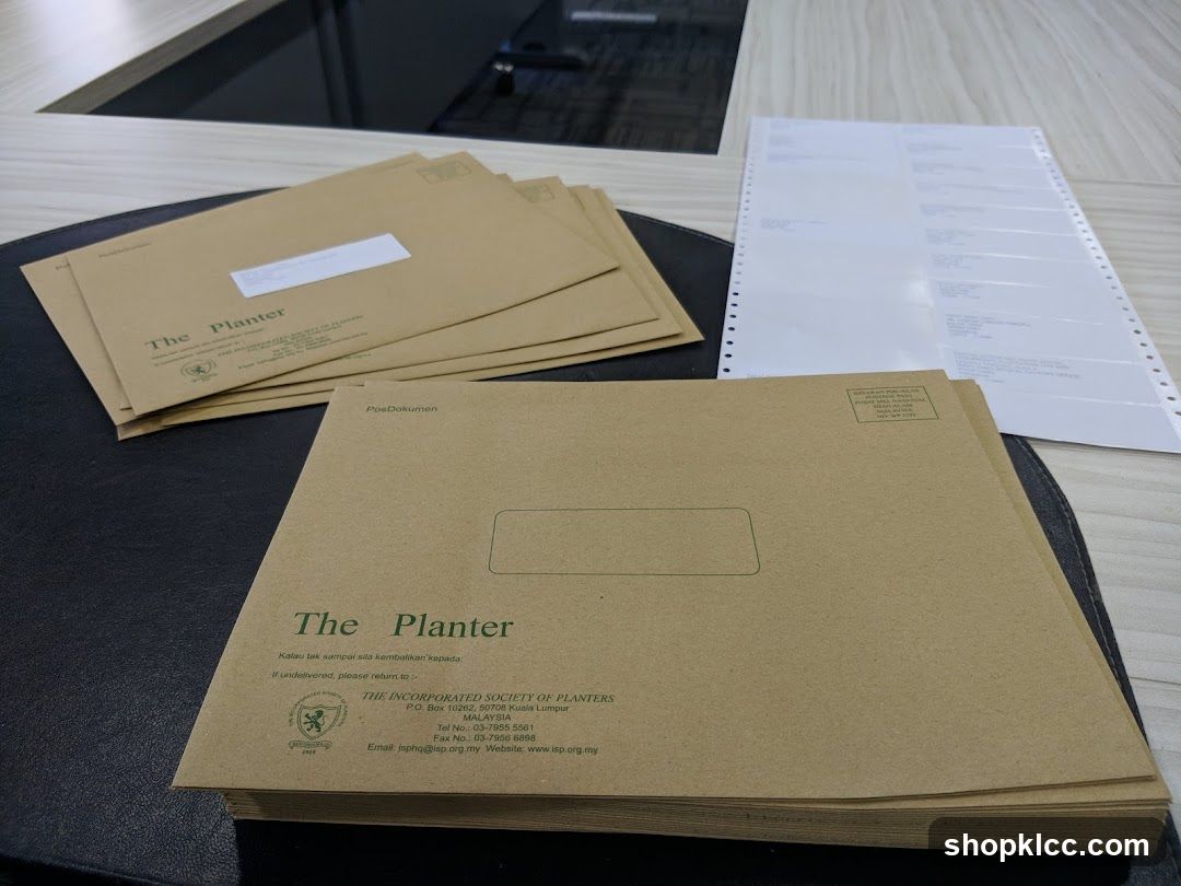 Envelopes and Printed Sheet