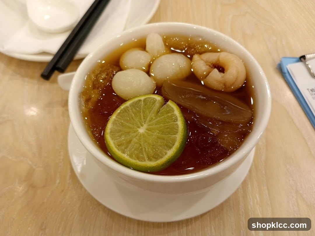 Dessert with Lychee and Lime