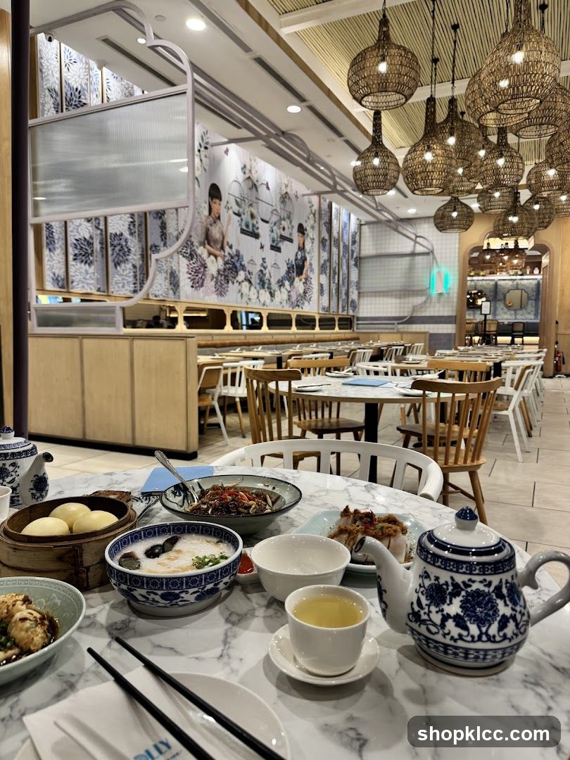 Restaurant Interior with Food