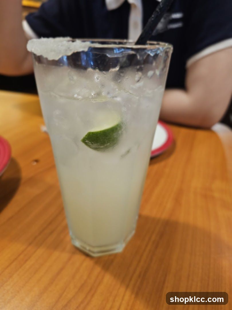 Margarita with Lime and Salt Rim