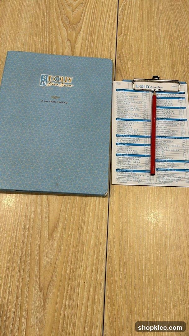 DOLLY Dim Sum A LA CARTE MENU