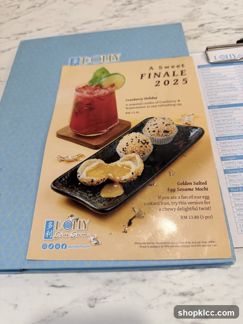 DOLLY Dim Sum Menu