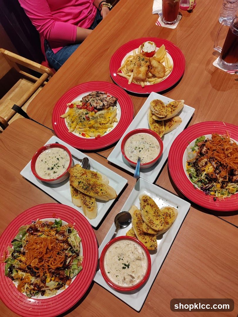 Table with various dishes