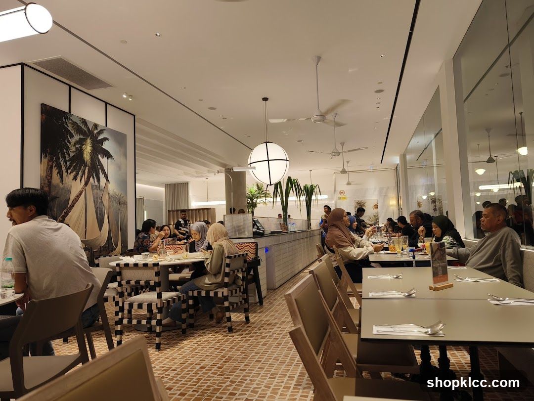 Restaurant Interior with Diners