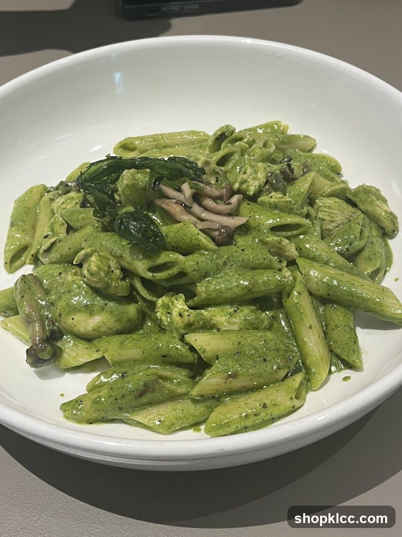 Penne Pasta with Green Sauce