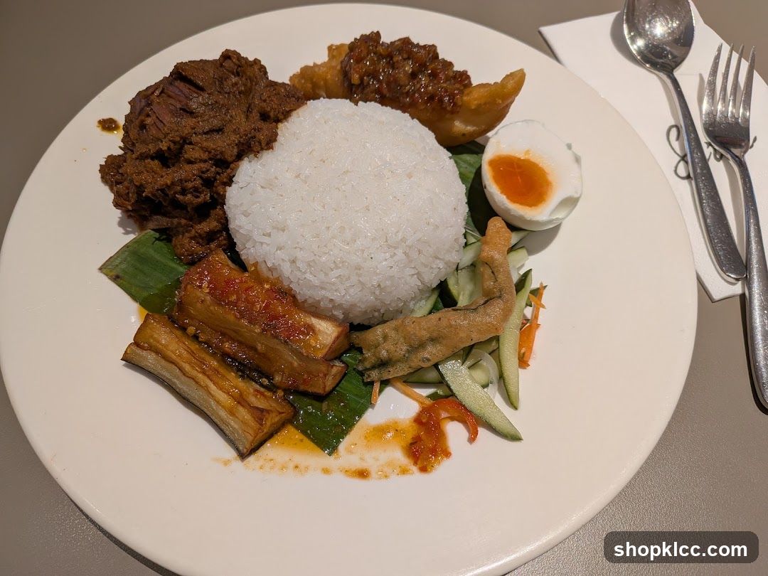 Nasi Lemak with Rendang