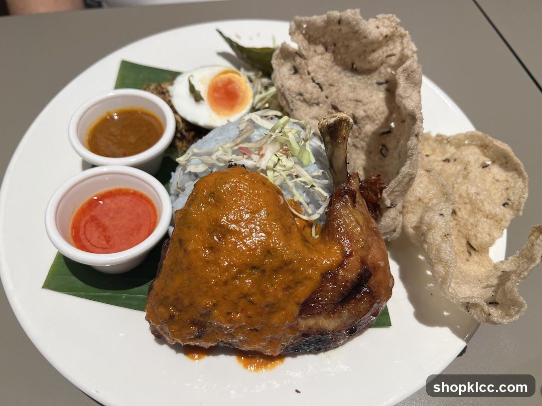 Nasi Lemak with Fried Chicken
