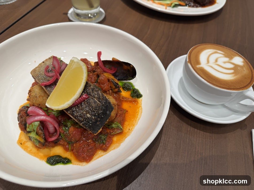 Fish Dish and Coffee