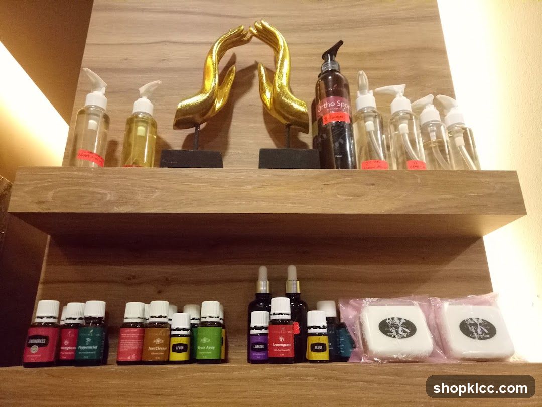 Spa Products on Shelves