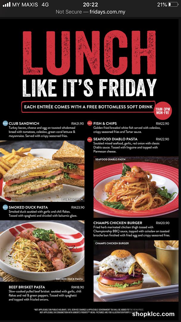 LUNCH LIKE IT'S FRIDAY