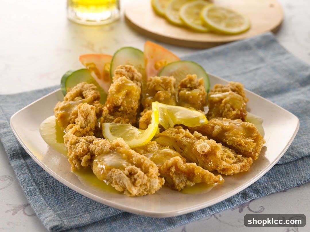 Fried Chicken with Lemon Sauce
